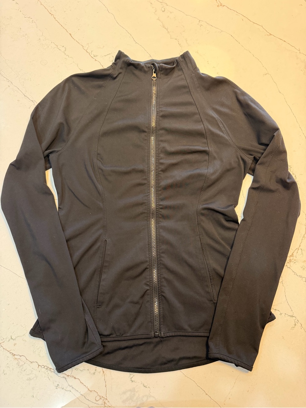 YOGALICIOUS Black Full Zip Jacket. Size Women's Med  Sport. Athletic